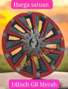 HARGA SATUAN WHEEL DOP DOP RODA TUTUP COVER VLEG PELEK MOBIL UNIVERSAL LOGO GR UKURAN RING 13INCH & 14INCH WARNA WARNI KWALITAS IMPORT