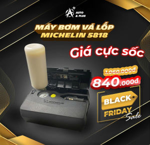 BƠM LỐP CAO CẤP KÈM KEO VÁ ĐA NĂNG CHÍNH HÃNG MICHELIN 5818