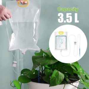 3L/5.2L/6.5L Plant Irrigation Bag 6.5L Long Lasting Garden Potted Plants Self Automatic Waterer Self Watering System Plant Water Drip Bag Lazy Flower Tree Watering Device Doublelift Store Tool Large Capacity