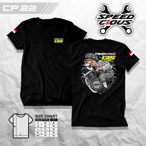 Kaos Racing 2 Stroke Mesin RX KING Speedcious - Baju Distro Mesin 2 Tak TWO STROKE Sablon Premium - Tshirt High Quality Combed Nyaman Dipakai Kaos Racing 16coPE.CP22