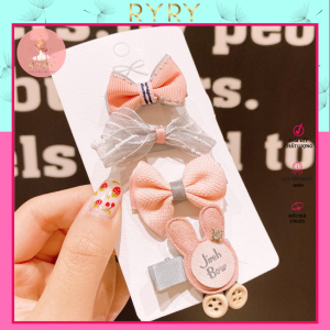Set Kẹp Tóc Xinh Xắn Nhiều Mẫu Siêu Đáng Yêu Hàn Quốc Cho Bé Gái