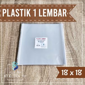 Plastik Kue Basah Opp lembaran 18 x 18  cm 30s Micron- Plastik One Sheet