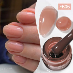 BORN PRETTY 10ml Fiber Rubber Base Gel Nail Art Polish Pink Milky White Clear Varnish Soak Off Semi Permanent For Nail Repair