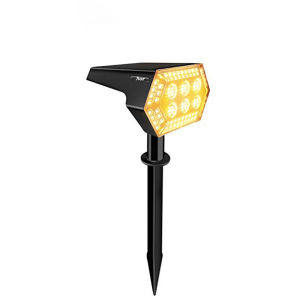 KUCHVZ Solar Spot Lights Outdoor Waterproof 108 LED Solar Garden Pathway Lights for Outside Yard Pool Decorative 3 Lighting Modes Solar Powered Landscape Lights Dusk to Dawn