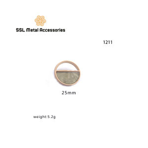 Set 5 nút áo kim loại thời trang mới vòng tròn lặp dành cho áo dạ áo vest sơ mi 1211 15mm 20mm #ssl_accessories