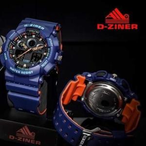 JAM TANGAN DZINER 8185 DUALTIME ORIGINAL 100% BISA BUAT BERENANG DAN GARANSI 1 TAHUN!!!!