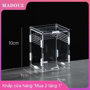 [COD] MADOU2 Acrylic trong suốt bò sát chăn nuôi hộp Terrarium môi trường sống côn trùng nhện thằn lằn Bọ Cạp ăn lồng arboreal bao vây trường hợp