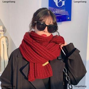 [COD] Laogeliang Women Winter Scarf New Korean Woolen Scarf Lovers Men And Women Thicken Warm Students Solid Color Knitted Scarves Bib