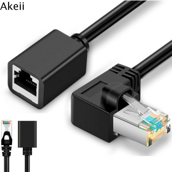 Akeii 0.5m Rj45 Cat6 90 Degree Male To Female Right Angle Up Down Left 