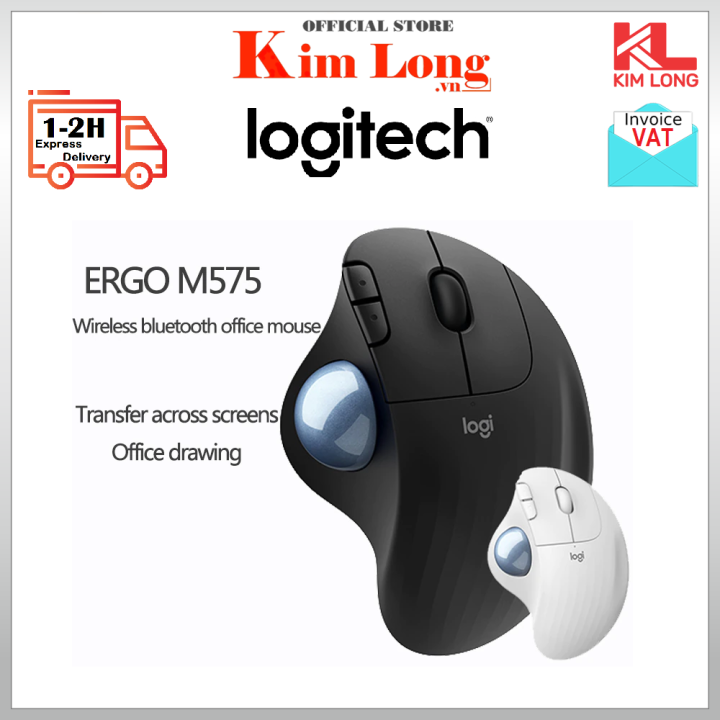 Chuột công thái học Logitech M575 Ergo for Business / Ergo M575 bi xoay ...