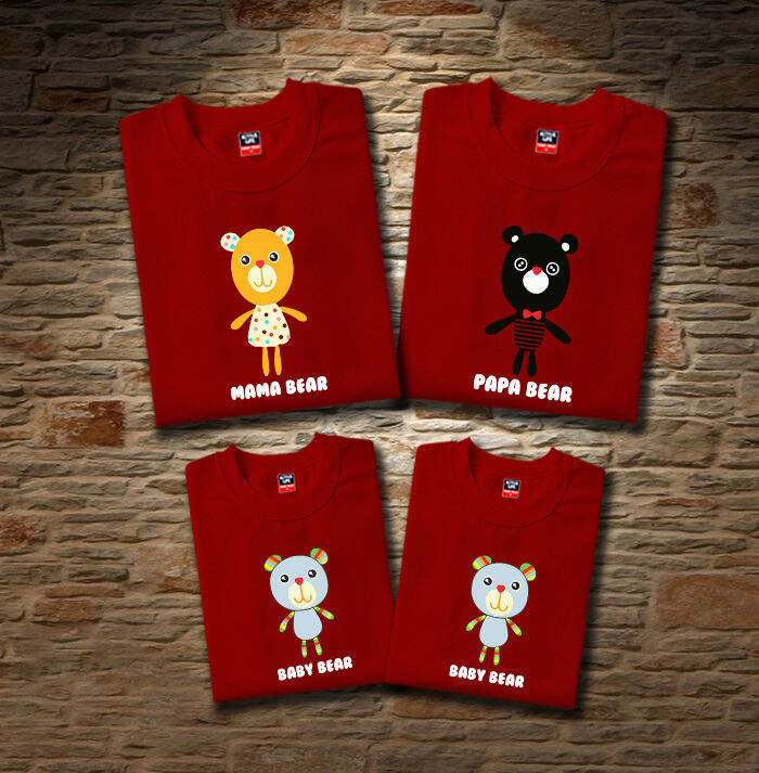 FAMILY SET TSHIRT - BEAR FAMILY | Lazada PH