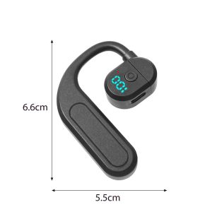 🎧COD + ต้นฉบับ + คลังสินค้าพร้อม🎧หูฟังบลูทูธ LED จอแสดงผลดิจิตอลแบบหมุนได้180 ° ตะขอเกี่ยวหูหูฟังสำหรับเล่นกีฬากันเหงื่อสเตอริโอหูฟัง HiFi ใหม่