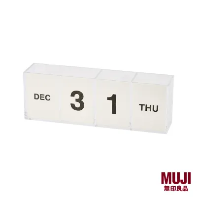 MUJI Acrylic Storage Case With Calendar