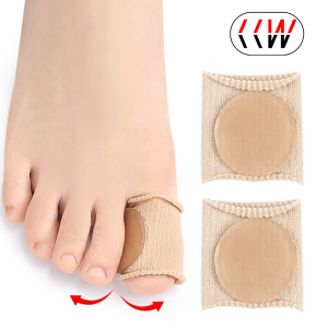 CCW 2Pcs Silicone Finger Toe Protector Chicken Eye Toe Cover Thumb Overlap Pain Relief Sleeve Cover Toe Separators Foot Care Tools