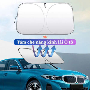 Tấm che nắng kính lái Ô Tô miếng chắn nắng kính xe hơi gấp gọn tiện dụng 145cm*80cm