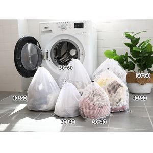 Drawstring Laundry Bag Underwear Bra Socks Large Capacity Net Dirty Clothes Storage Bag
