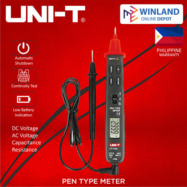 UNI-T By Winland UT118B Pen Type Digital Multimeter EF Function DC/AC ...