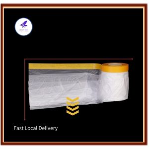 SG Orion Pre taped Plastic Protective sheet roll Sheet For painting and Renovation Furniture Dustproof Plastic Film