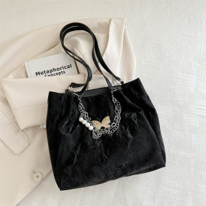 Just Star Commuter bag Womens Large Capacity New Silver Womens Tote Bag Shoulder bag for college students in class