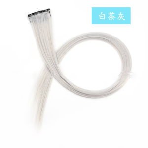 High Quality Colored Party Highlights Colorful Clip in Hair Extensions Straight Synthetic Hairpieces