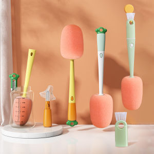 Lakoe 4 IN1 Long Handle Cleaning Cup Brush Water Cup Cleaning Milk Bottle Brush Wash Cup Brush