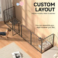 Greenpets Indoor Dog Playpen Easy Assemble Pen Fence Dog Cage with isolation door anti-collision door lock Bakod na Panulat. 