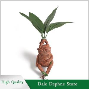 [Dale Dephne] Mandrake Grass Resin Statue Landscape Ornament Art Figurine Crafts for Garden