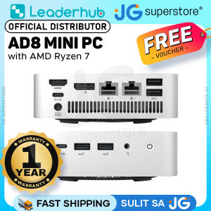 LeaderHub AD8 Mini PC with AMD Ryzen 7 H 255 8-Core 16-Thread 4.9GHz 45W 32GB LPDDR5X 1TB Gen4 SSD Dual 2.5GbE Wi-Fi 6 Bluetooth 5.2 Windows 11 Pro Supports Up to Four 4K Displays VESA Mount | JG Superstore