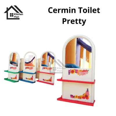 Kaca Cermin Toilet Pretty Frenzy Cermin Kamar Mandi Pretty