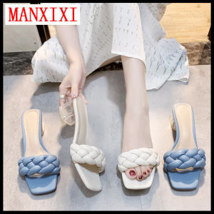 Dép Cao Gót Trung Bình Thời Trang Thương Hiệu MANXIXI Xăng Đan Gợi Cảm Đẹp 1.97 Inch Dành Cho Nữ (Cỡ 35-40)