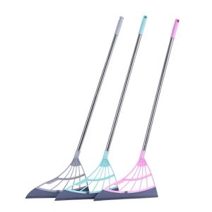Broom Sweeping Mop Bathroom Hair Dust Pet Hair Cleaning Tool Multi-Use Floor Wiper Broom Easy Scraping