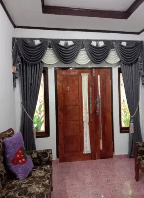1 set Gorden Poni spanyol Mewah Tirai Pintu kamar satu set Poni Hordeng Minimalis Kombinasi Warna