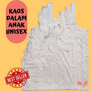 Kaos dalam/singlet anak perempuan laki-laki cewe cowo usia 10-17 th 5L6L