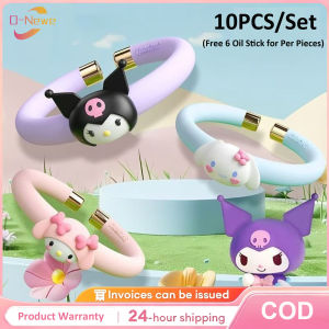 O-New 10pcs/set Luminous Children Outdoor Mosquito Repellent Bracelet+6pcs Essential Oil Stick Per Pieces