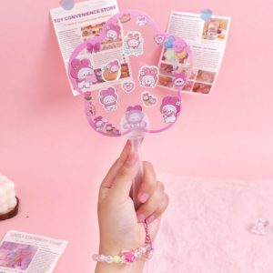 DIY Kipas Mini Sanri0 Creative Cute Kipas Acrylic Melody Kawai 523-308