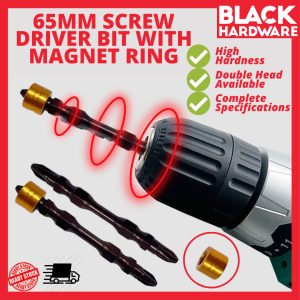 Black Hardware Electric Impact Screwdriver Hex Shank Drill Bit Magnetic Ph2 Mata Elektrik Skru Driver Magnet Bunga Tools