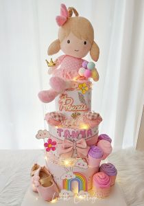 3 tier diaper cake baby hamper gifts newborn shower present