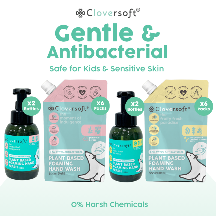 [Cloversoft Official] Antibacterial Foaming Hand Wash [Grapefruit ...