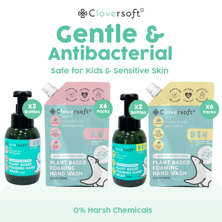 [Cloversoft Official] Antibacterial Foaming Hand Wash [Grapefruit ...