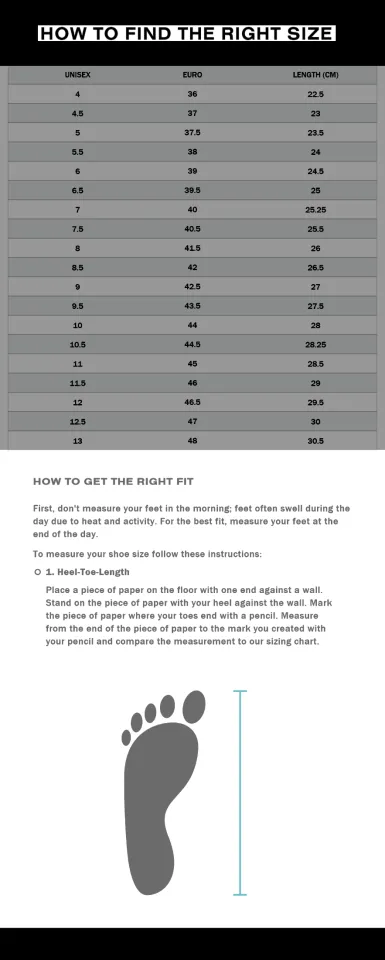 Onitsuka tiger clearance womens size chart