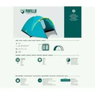 Tenda dome kapasitas 4 orang - Bestway Tenda Camping Dome 4 Orang Montana Pavillo X4 68041 - Tenda double layer