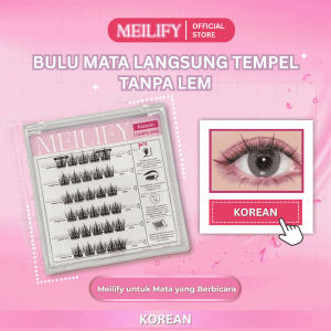 MEILIFY - Bulu Mata Tanpa Lem [KOREAN] Bulmat / Eyelash Extension Bulumata Palsu Langsung Tempel