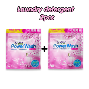 LABN CARE BUY 1 TAKE 2 Power Wash Laundry Detergent  with Anti-bac Fab-con and Perfume ( with Anti-bac Fabric Conditioner & Long - Lasting Perfume ) - 1 Liter Comfy Anti-bac Fabric Conditioner/Passionate Fab-con | Perfume Scent ( 1000G Per Bag ) Pabango