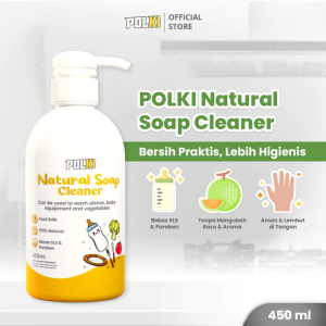 POLKI NATURAL SOAP CLEANER - Sabun Cuci Alami Multifungsi 450 ml (Free Packing Dos +Buble Wrap)