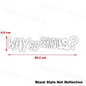 Reflective Motorcycle Helmet Stickers Joker" Why So Serious "Decals Racing Tank Side Strip Fairing Decals For SHOEI AGV ARAI HJC LS2 Bilmola