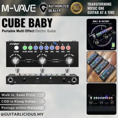 M-VAVE CUVAVE CUBE BABY Portable Multifunctional Electric Guitar Effect Pedal Combined Guitar Pedal Recording Audio Interface M-Vave
