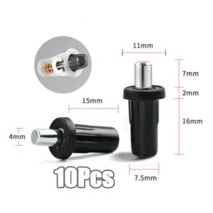 10pcs Concealed Buffer Spring Cabinet Door Pin Furniture Hardware