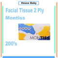 Montiss Facial Tissue 200's - Tisu Montis 200 Sheet- Haouse Baby - House Baby ID. 