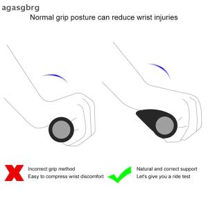 agasgbrg 1คู่ที่หุ้มแฮนด์จักรยานกันกระแทกด้ามจับจักรยานกันลื่นล็อคได้มือจับยางตามหลักสรีรศาสตร์