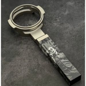 Kirilgu Suitable for Visbo CNC Stainless Steel Hollow Bottomed Coffee Machine Handle Without Powder Bowl Customized Handle Q8H3K